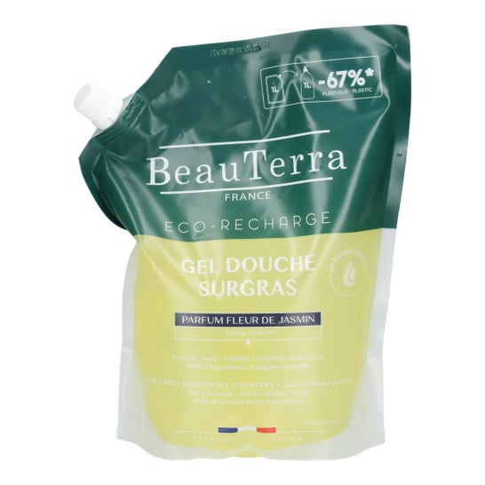 Beauterra Gel de Banho Jasmim Eco-Recarrega 1000 ml