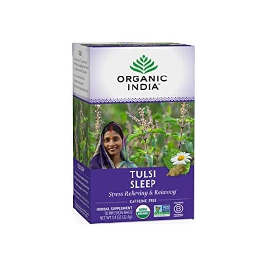 Infusão Orgânica do Sono Tulsi Indiano 25 Sachets