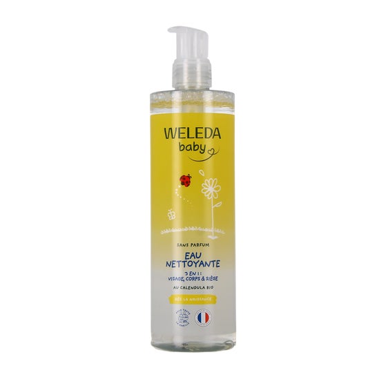 Weleda Baby Água de Limpeza 3 em 1 Sem Perfume 400 ml