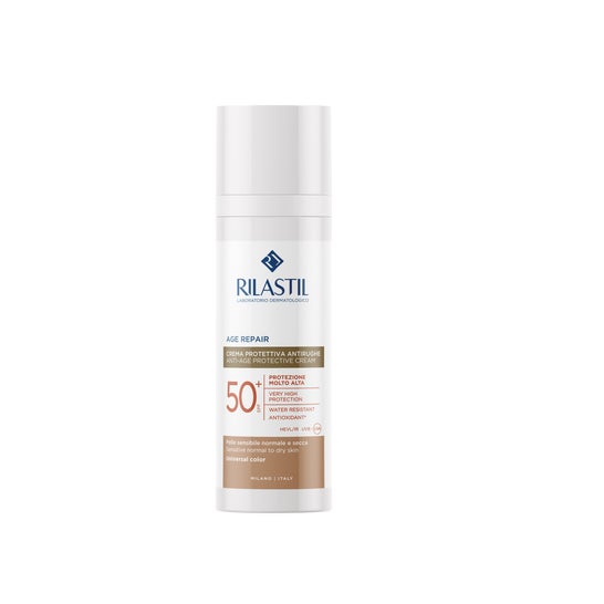 Rilastil Sun System Age Repair Crema Solar Facial Antiedad Color SPF50+ 50ml