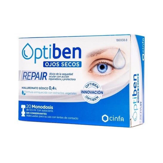 Optiben Dry Eye Repair 20 Dose única