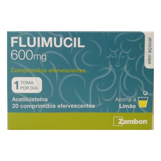 Fluimucil Acetilcisteína 600mg 20comp