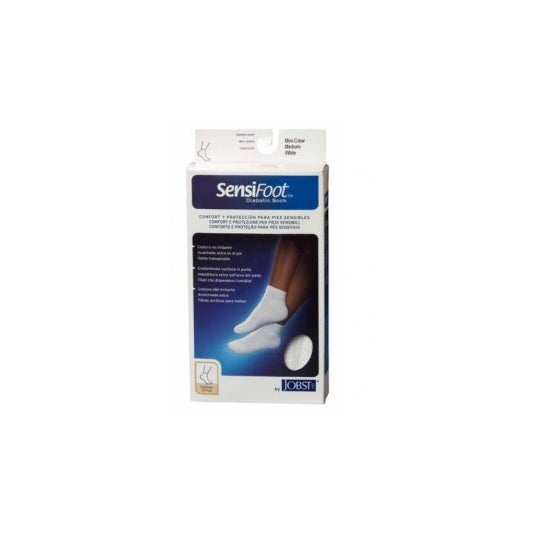 Sensifoot meia curta cor branca T-XL 1ud