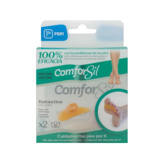 Anel de dedo de ratos de silicone Comforsil direita e esquerda TM 2uds
