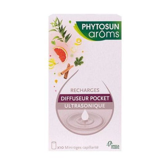 Phytosun Aroms Recarrega Ultrasonic Pocket Diffuser 10 Mini-Sticks