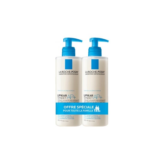 La Roche Posay Lipikar Syndet Anti-Irritação Gel Desmaquilhante Gel Desmaquilhante Conjunto de 2 x 400 ml