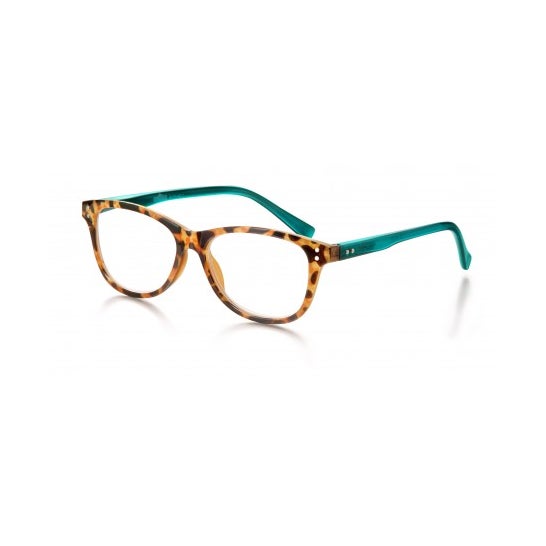Coronação Bornéu Tortoiseshell Glasses Verde +2,50 1pc