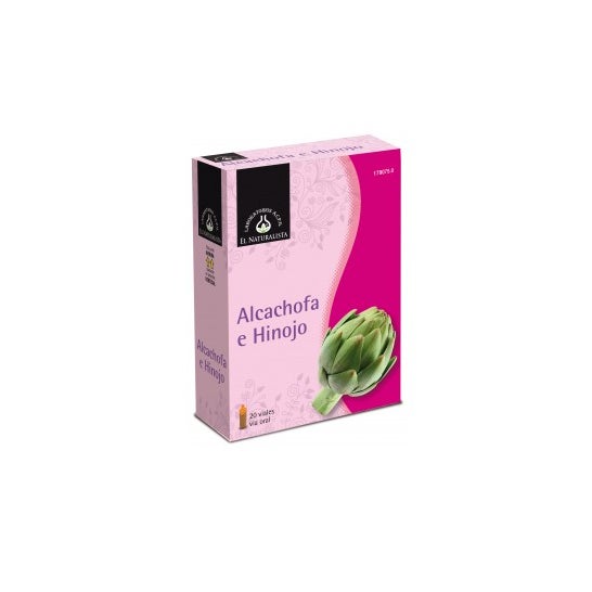 O naturalista alcachofra e erva-doce 20 frascos