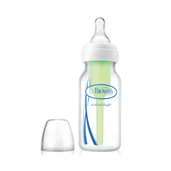 Dr. Brown's Natural Flow Glass Feeding Bottle Anti-Colic Teat 270ml