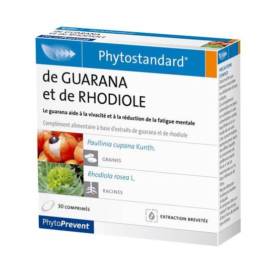 Pileje PhytoPrevent Phytostandard Guarana & Rhodiole 30 comprimidos