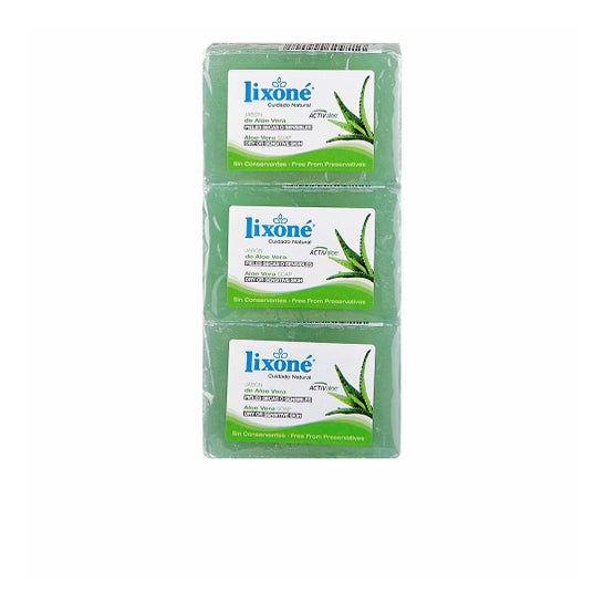 Sabonete Lixoné Aloe Vera para pele seca 3x125g