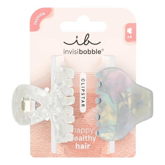 Invisibobble Clipstar Pearly Frost Molas para Cabelo 2 un.