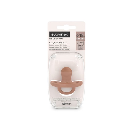 Suavinex Chupeta Colour Essence Fisio 6-18m Orange 1 Unidade