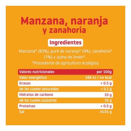 Smileat De Maçã E Laranja Orgânica Smileat De Maçã E Laranja Orgânica