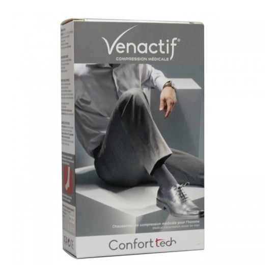 Venactif 3 Calcetines Comfort Hombre Negro L3 1 Par