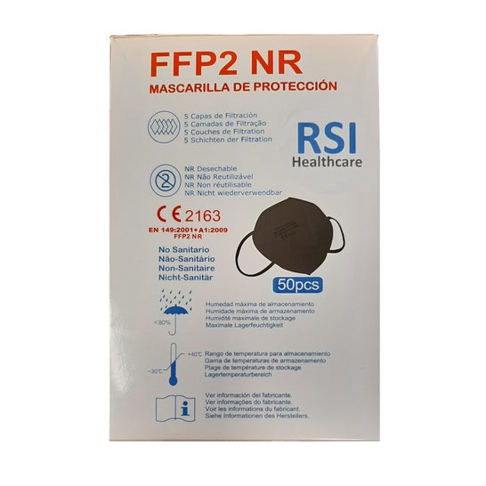 Respirador de Saúde RSI FFP2 Preto 50pcs