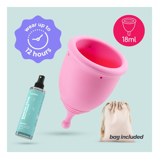 Crushious Set Copos Menstruais Minerva XS + Bolsa + Limpador
