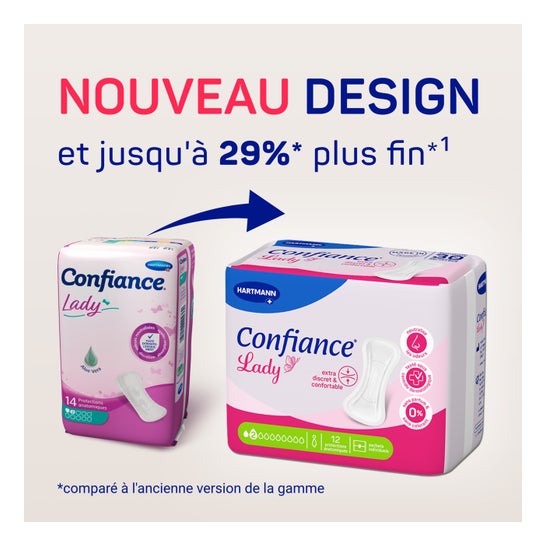 Confiance Lady Compresas 2 gotas 12uds