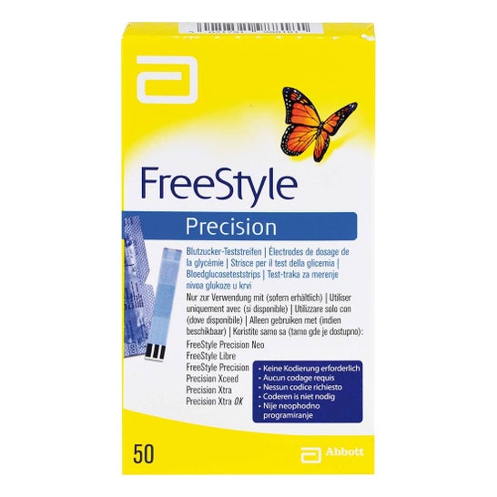 FreeStyle Precision Tiras Reagentes 50 Unidades FreeStyle Precision Tiras Reagentes 50 Unidades