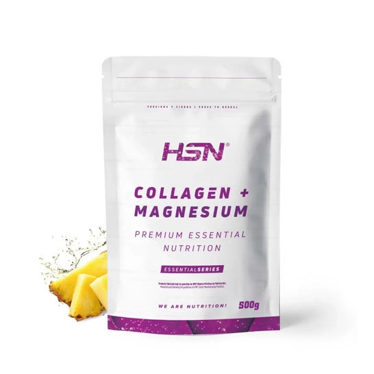 HSN Colágeno Hidrolizado + Magnesio 2.0 en Polvo Piña 500g