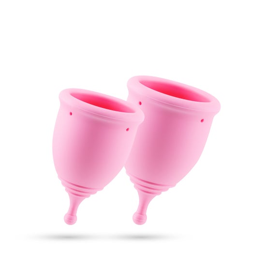 Crushious Set Copos Menstruais Minerva S+L com Bolsa 2 Unidades