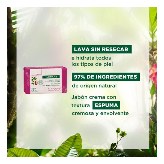Sabonete Creme de Klorane Feuille de Figuier com Manteiga de Cupuaçu 100g