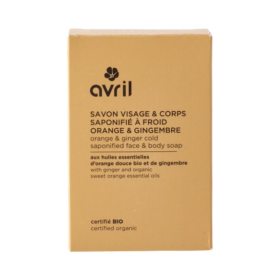 Avril Sabonete Facial & Corporal a Frio Laranja & Gengibre 100 gr