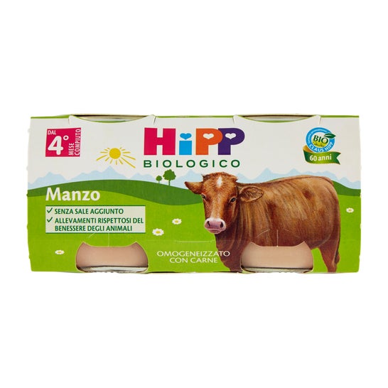 Carne de Vaca Hipp Bio Omog 2X80G
