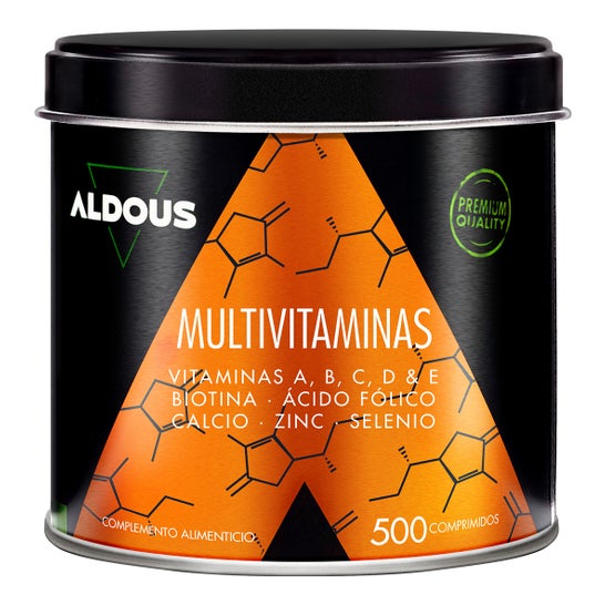 Aldous Bio Multivitaminas C D E A B Biotina Cálcio Zinco 500comp