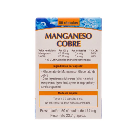Neo manganês-cobre 50cáps