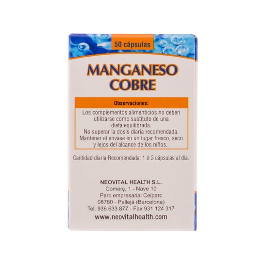 Neo manganês-cobre 50cáps