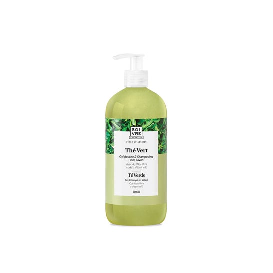 Soivre Cosméticos Gel de Banho e Champô Chá Verde 500ml
