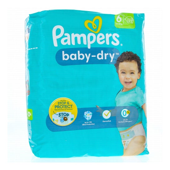 Pampers Baby Dry 12H Fraldas T6 22 Unidades