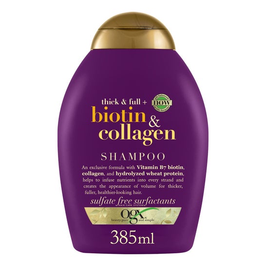 Champô Colagénio Ogx Biotin 385ml