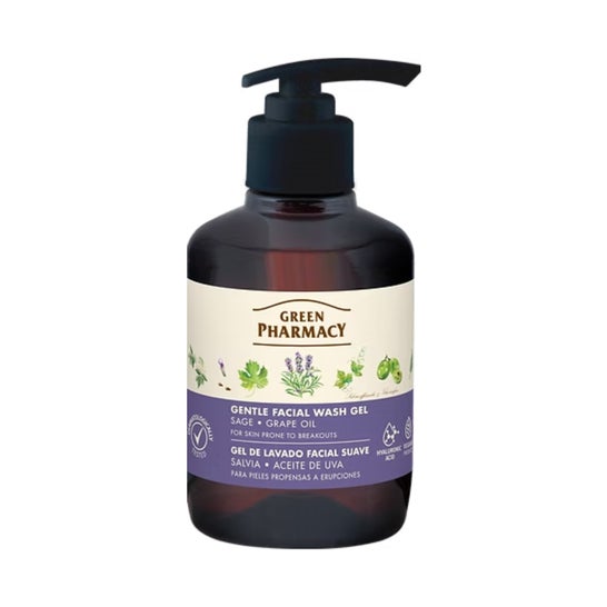 Green Pharmacy Gel Limpeza Suave Salva e Óleo de Uva 270 ml