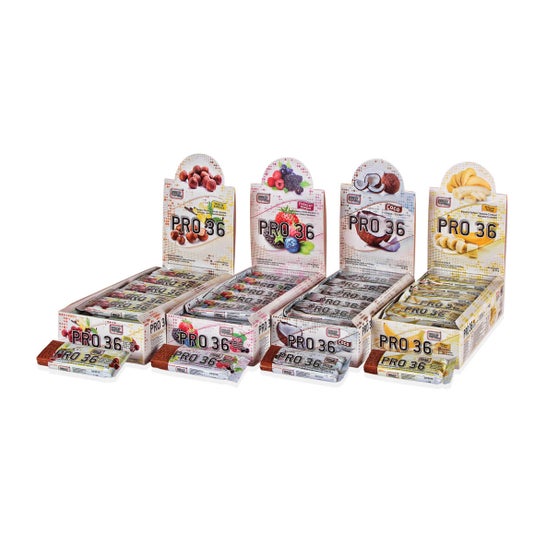 Best Protein Pro 36 Plátano & Toffee Barritas 24X35g