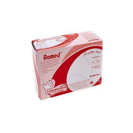 Romed Luvas Látex L 100 Unidades Romed Luvas Látex L 100 Unidades