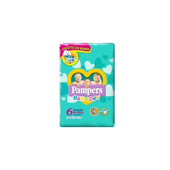 Pampers Baby Dry 6 Extralarge Pannolini Per Bambini   14 Pannolini