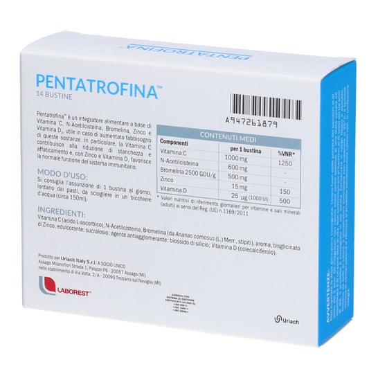 Uriach Italy Pentatrofina 14uds