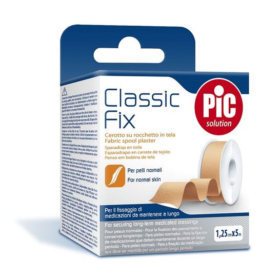 Artsana Esparadrapo Pic Classic Fix Tejido Color Piel 5 M X 1.25 Cm