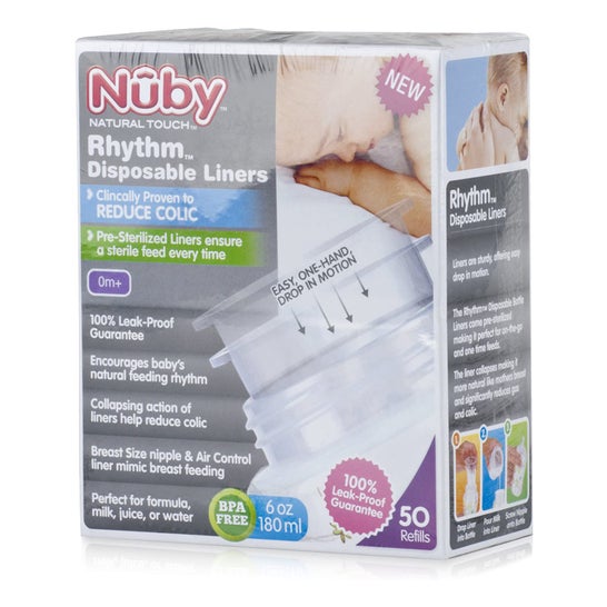 Nuby Refil Pré-esterilizado 50pcs Anti-colic Pouches