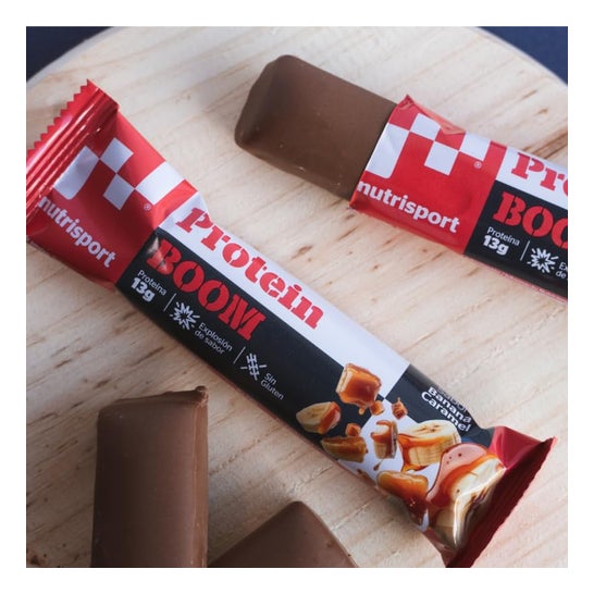 Nutrisport Protein Boom Banana Caramel 24uds Nutrisport Protein Boom Banana Caramel 24uds