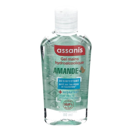 Gel Hidroalcoólico Assanis Perfume Amêndoa 80 ml