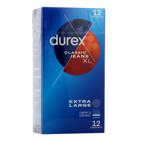 Durex Classic Jeans XL Preservativos 12 Unidades