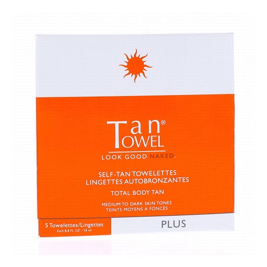 TanTowel Total Body Tan Self-Tan Towelettes 5 Unidades