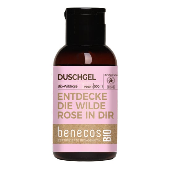 Benecos Shower Gel Organic Wild Rose Trial Size 50ml