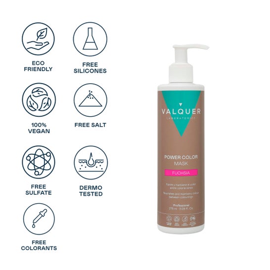 Valquer Mascarilla Power Color Fucsia 275 Ml