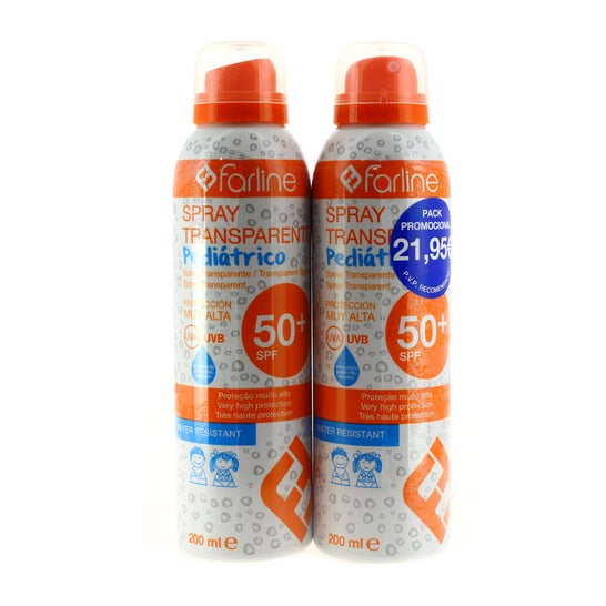 Farline Pack Sunscreen Spray Spray 50+ 2x200ml