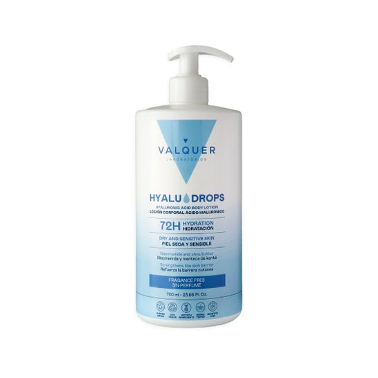 Valquer Hyaludrops Loção Corporal Sem Perfume 72H 700ml