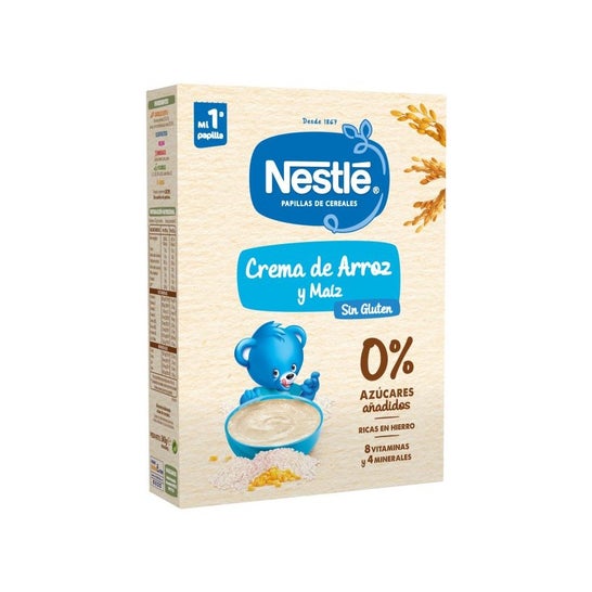 Nestlé Papilla Cereales Maiz y Arroz Gluten Free Cereals 240g